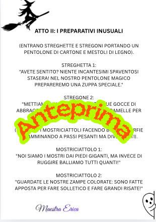 Copione Teatrale Halloween "La Festa dei Mostri Gentili" | Facile, breve e inclusivo (Infanzia e Primaria)