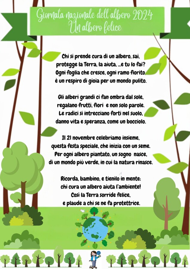 Giornata nazionale dell'albero 2024- Un albero felice