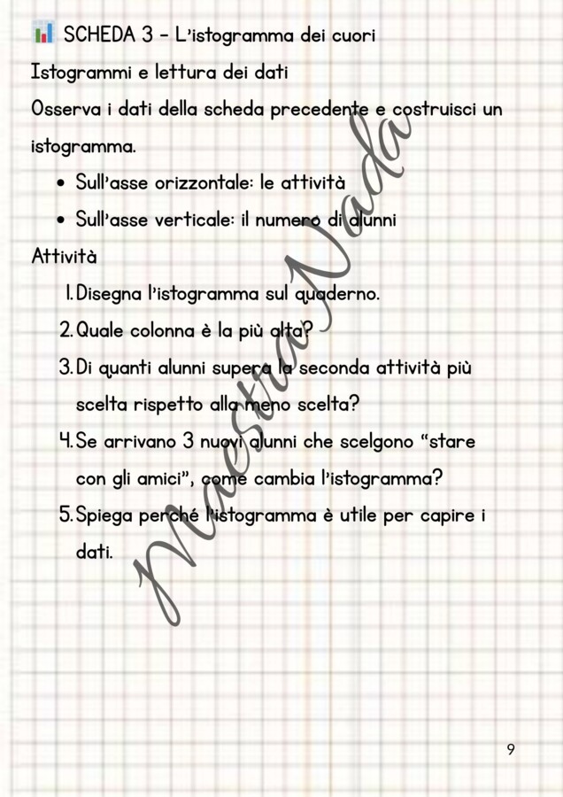 Attività di matematica a tema San Valentino classe quarta/quinta scuola primaria