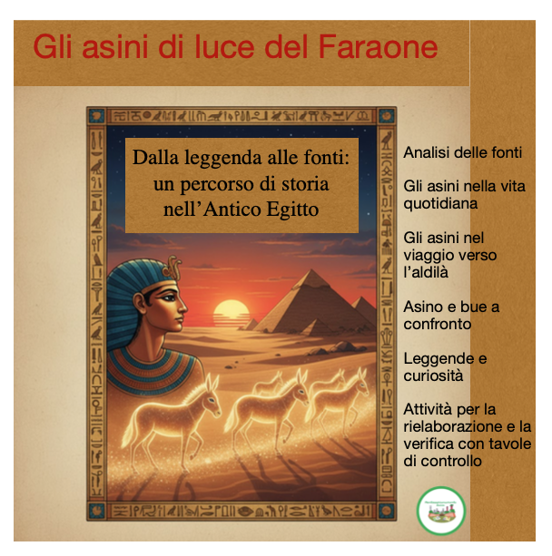Gli asini nell’Antico Egitto: un percorso di storia tra fonti e leggende con attività per la rielaborazione
