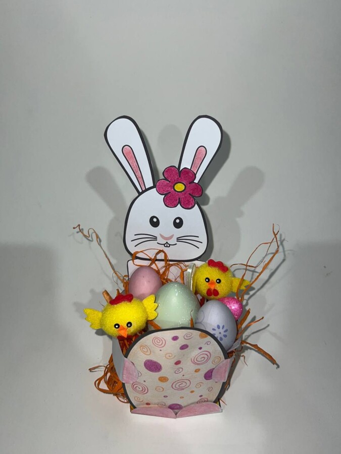 Coniglio Pasquale Cestino – Lavoretto di Pasqua