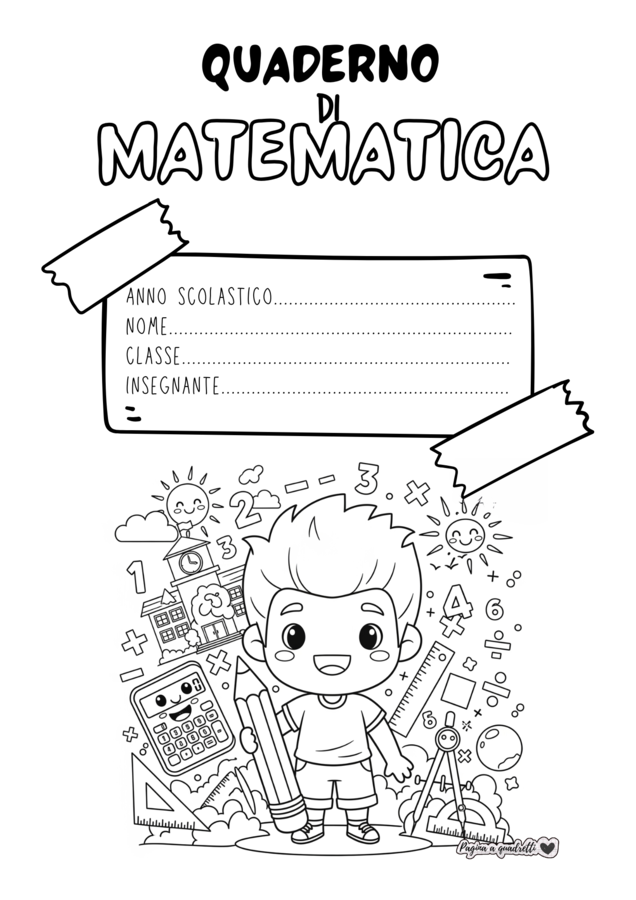 COPERTINE QUADERNI bambini stile Chibi