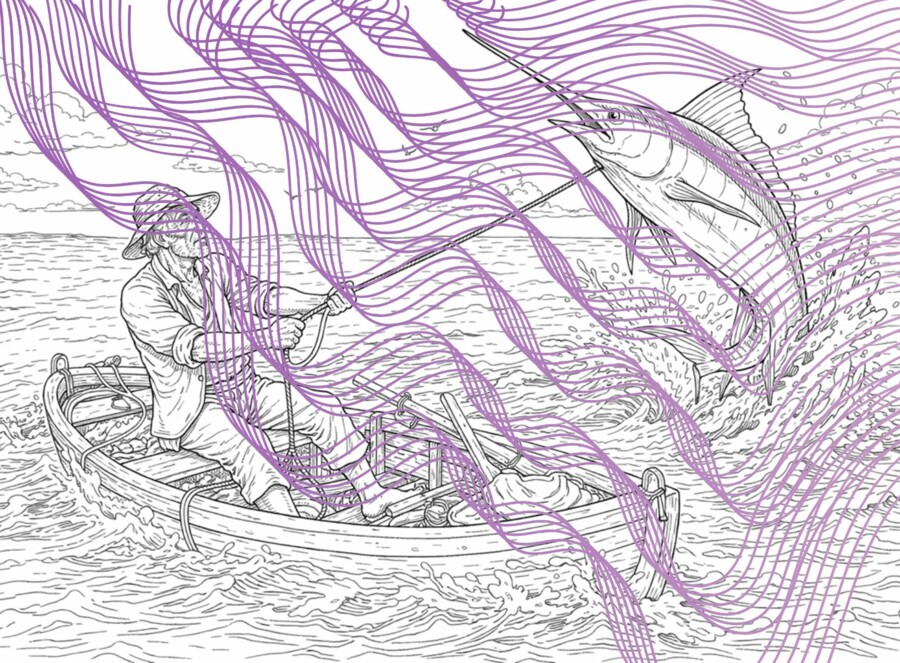 Disegno da colorare  – Il vecchio e il mare