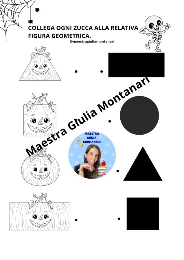 Kit matematica Halloween classe Prima