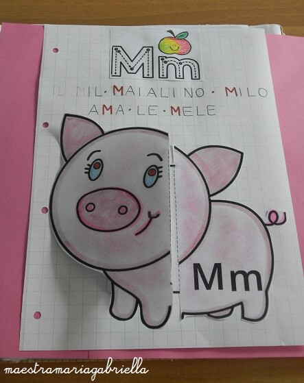 M di Maialino che ama le mele