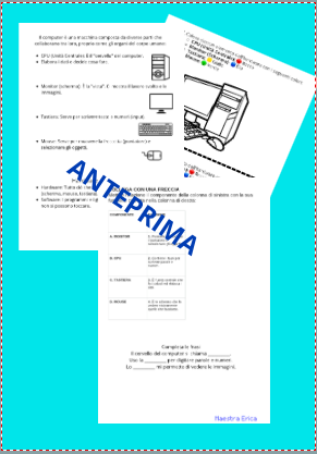 Corso di Informatica e Tecnologia per la Scuola Primaria: Computer, Hardware/Software, Pixel Art e Sicurezza Web (23 Pagine + Soluzioni)