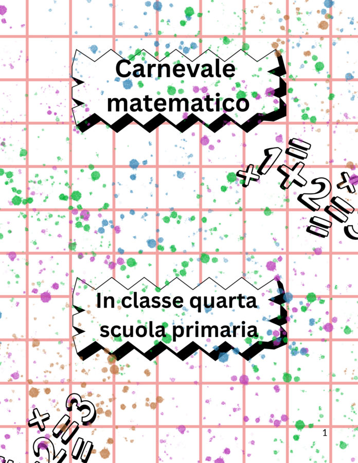 Carnevale matematico classe quarta scuola primaria