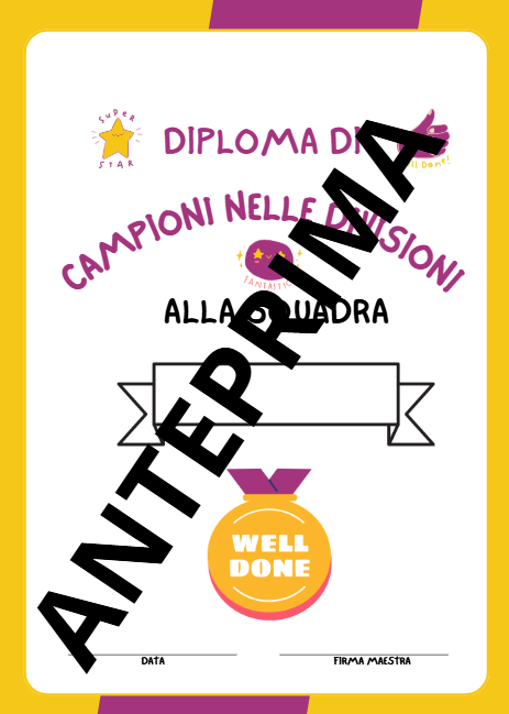 CACCIA AL TESORO CON LE DIVISIONI