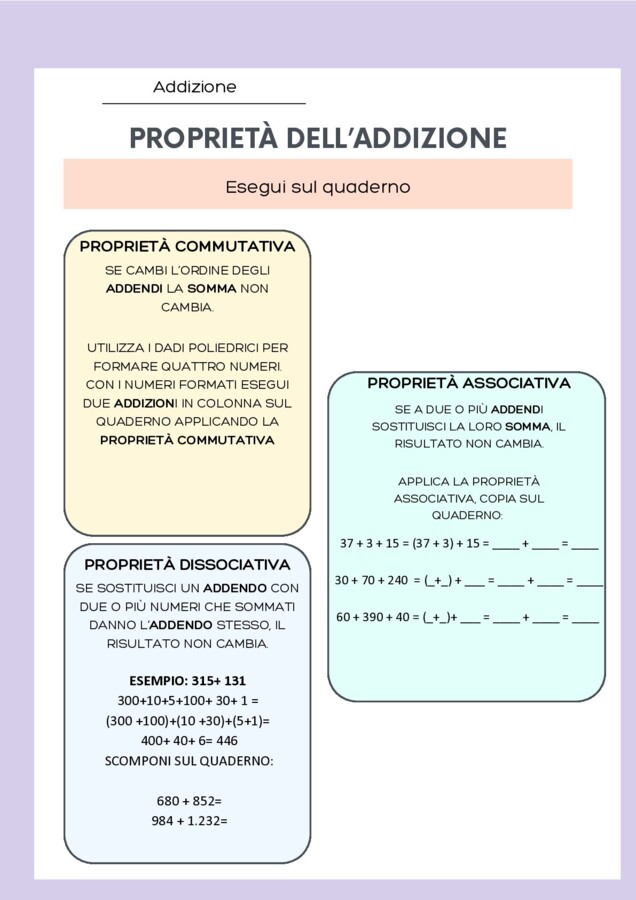 Esercizi per didattica a stazioni matematica