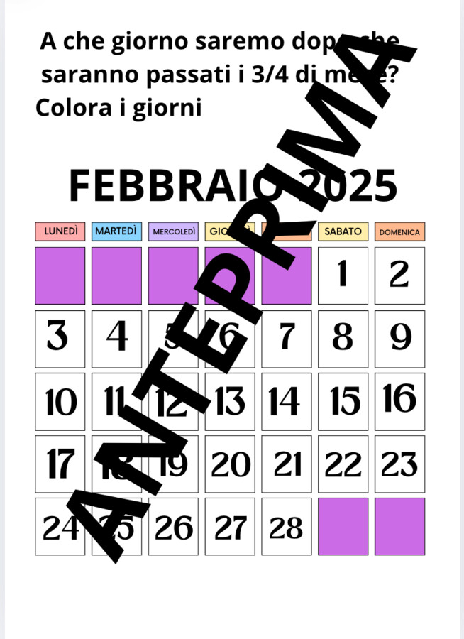 Frazioni e scorrere o del tempo