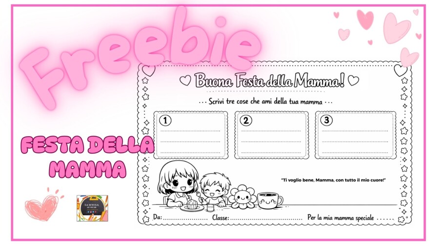 🌸TOVAGLIETTA FESTA DELLA MAMMA 💖- FREEBIE -