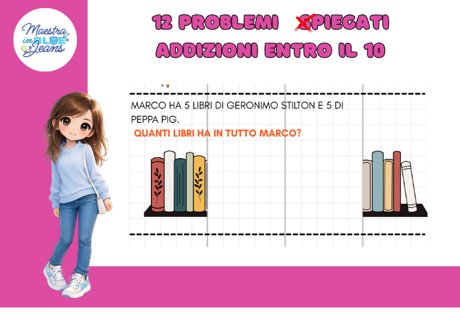 12 PROBLEMI S-PIEGATI (ADDIZIONI entro il 10)