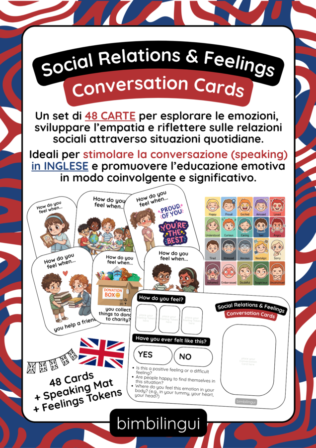 Social Relations & Feelings: Conversation Cards - SPEAKING
