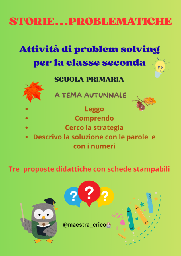 STORIE...PROBLEMATICHE. Attività di problem solving