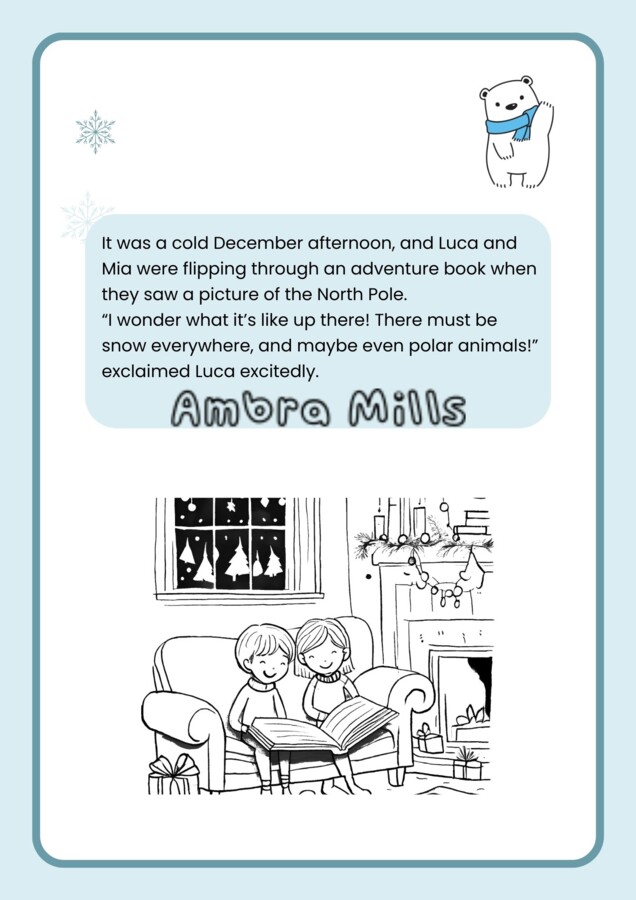 Adventure at the North Pole (Story + Activities)