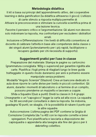 40 Carte Sfida di Scienze: Piante & Animali | Quiz a Scelta Multipla (Classi 3ª, 4ª, 5ª) + Soluzioni