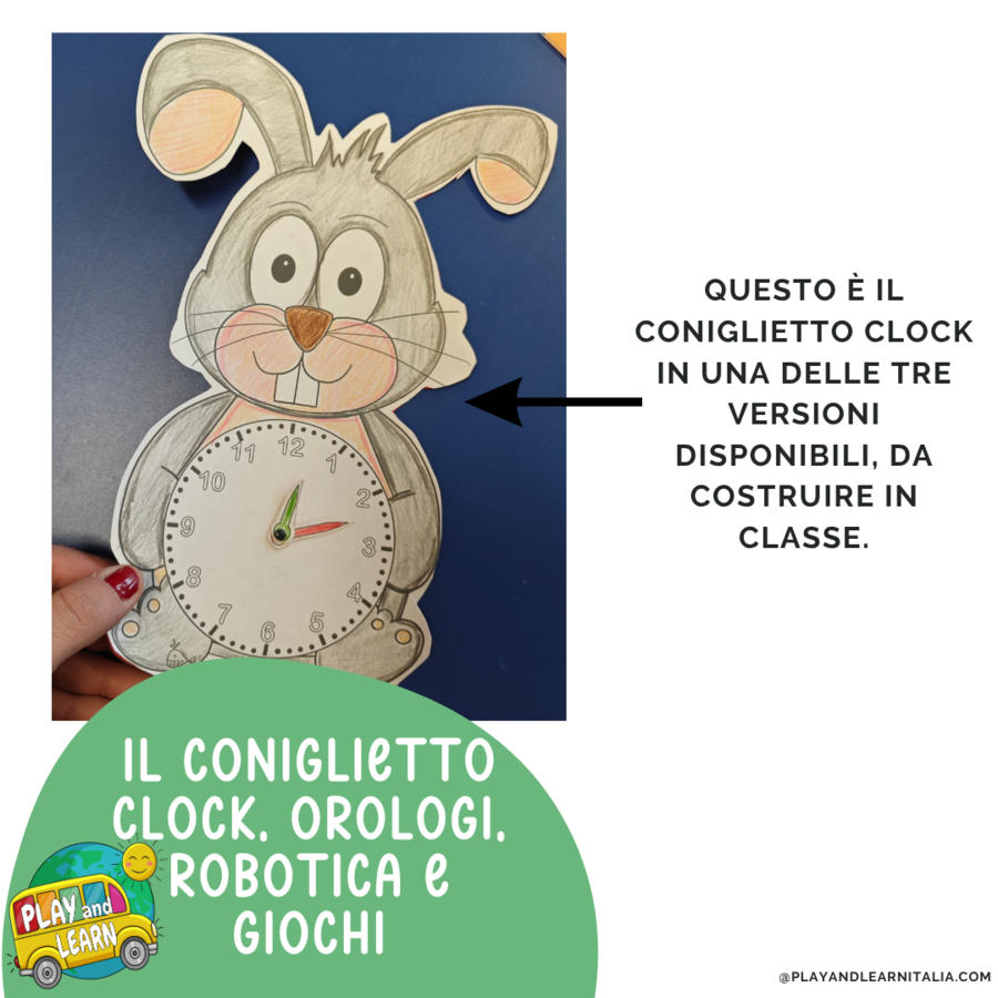 IL CONIGLIETTO CLOCK: OROLOGIO - GIOCHI E ROBOTICA