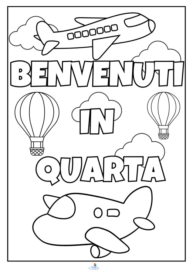 POSTER BENVENUTI IN QUARTA TEMA VIAGGIO