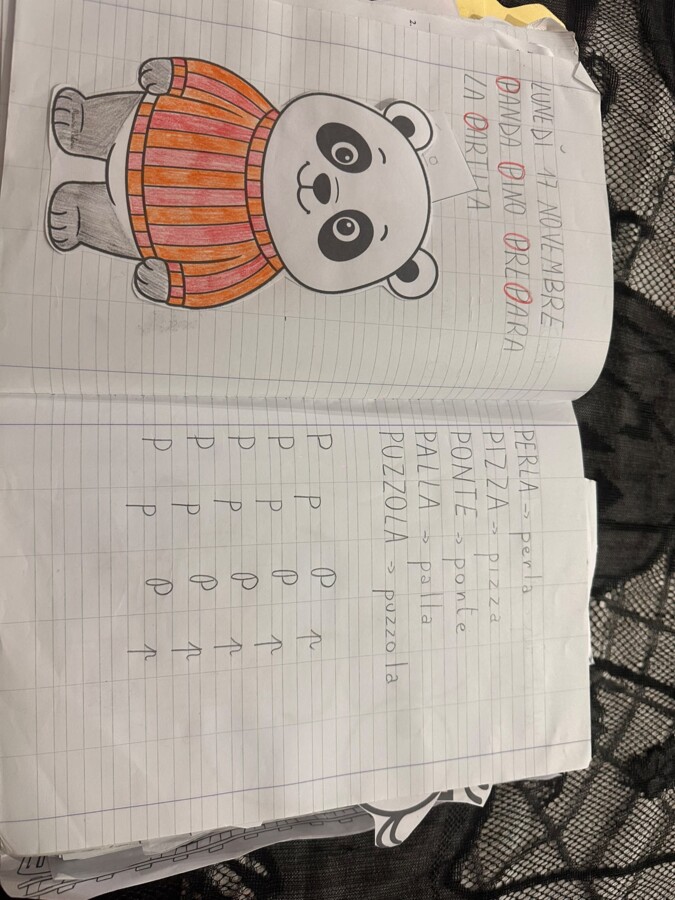 quaderno di italiano classe prima consonanti