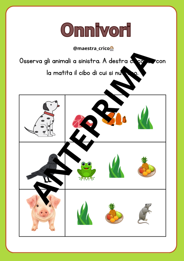 PERCORSO SUGLI ANIMALI