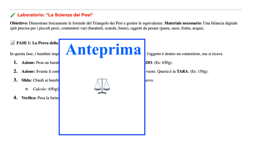 Peso Lordo, Peso Netto e Tara-Esperienze concrete, attività di laboratorio e strumenti operativi per fare e comprendere