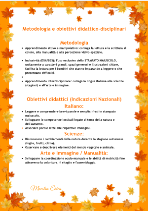 IL MIO MINIBOOK DELL'AUTUNNO - Attività, giochi e letture in stampato maiuscolo (Classe 1^ e 2^)
