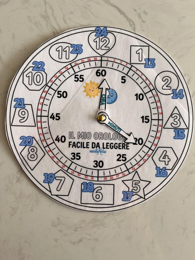 Orologio facile con storia e fumetto