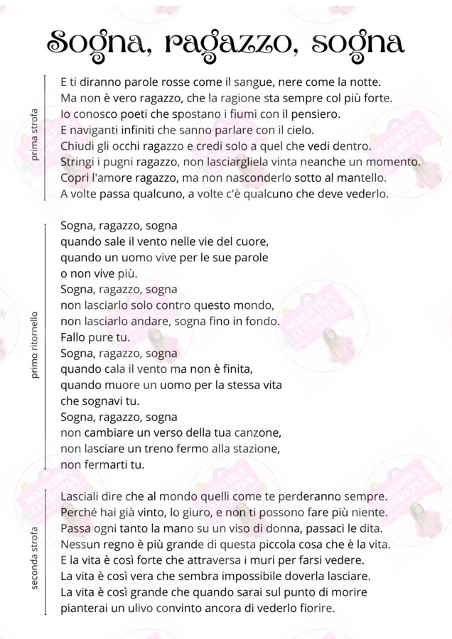 Sogna, Ragazzo, Sogna!
