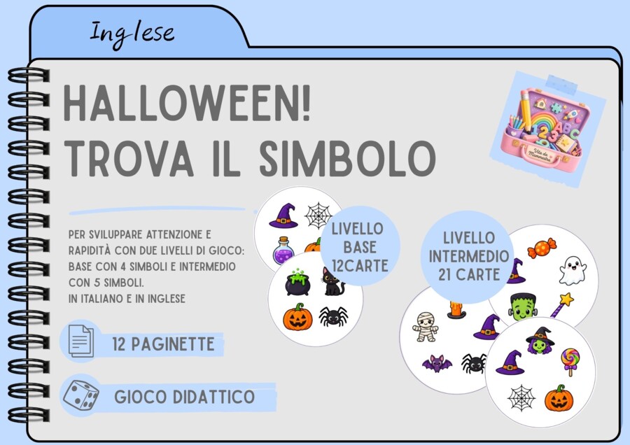 HALLOWEEN! TROVA LE DIFFERENZE - LIVELLO BASE ED INTERMEDIO
