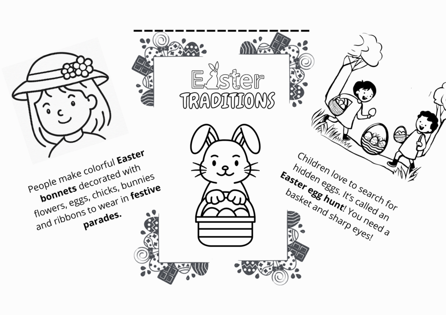Easter Time: Easter Traditions Mini book