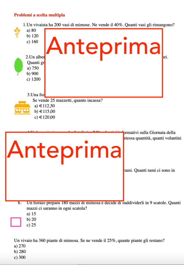 Problemi al profumo di mimosa: tre serie di problemi a tema-classici, a scelta multipla, gioco a squadre