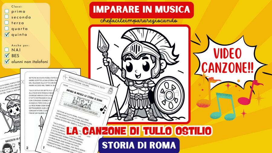 I ROMANI - I SETTE RE DI ROMA - LA CANZONE DI TULLO OSTILIO