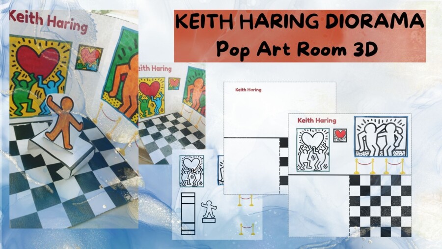 KEITH HARING DIORAMA | Pop Art Room 3D
