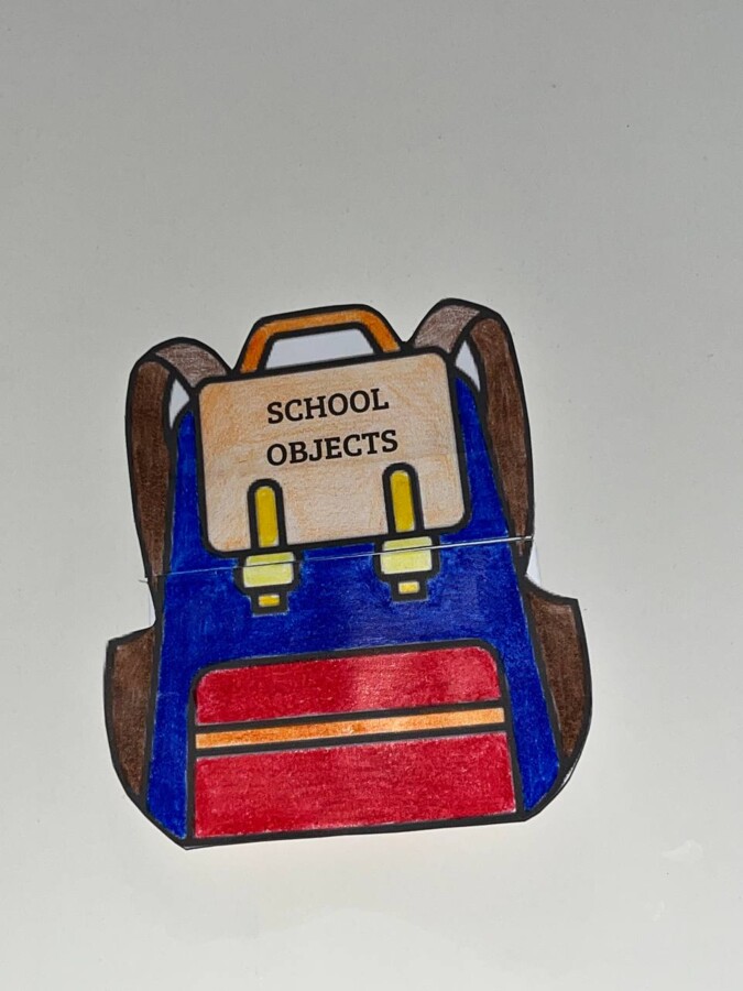 🎒Zaino scuola in inglese – School Objects Activity