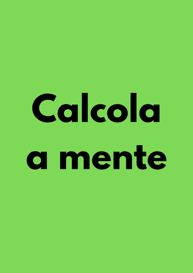 Calcolo mentale