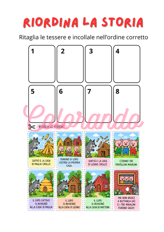 Comprensione del testo  2. Schede operative per classe seconda e terza primaria
