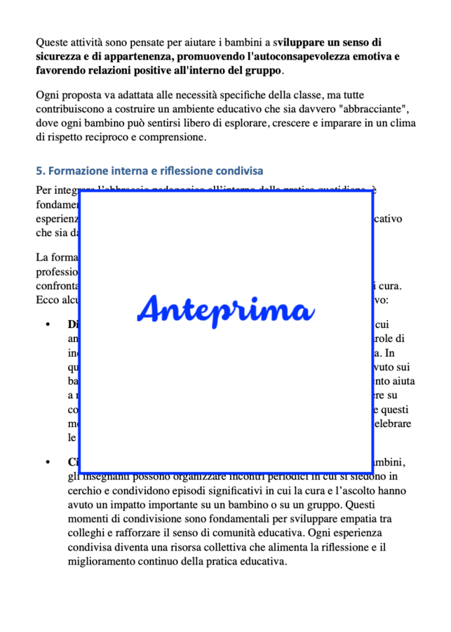 L'abbraccio pedagogico-guida pratica per educare con cura-per tutte le classi