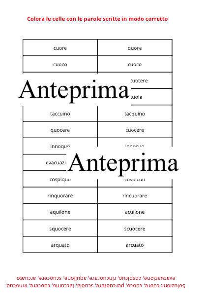 Caccia al tesoro di parole capricciose