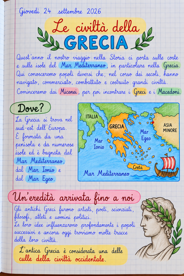 I MICENEI – Percorso illustrato di storia classe quinta | Guerra di Troia, Iliade, Odissea
