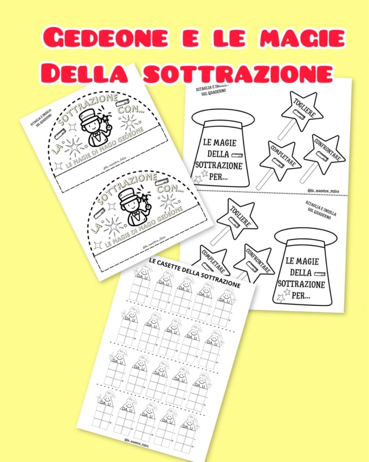 GEDEONE E LE MAGIE DELLA SOTTRAZIONE