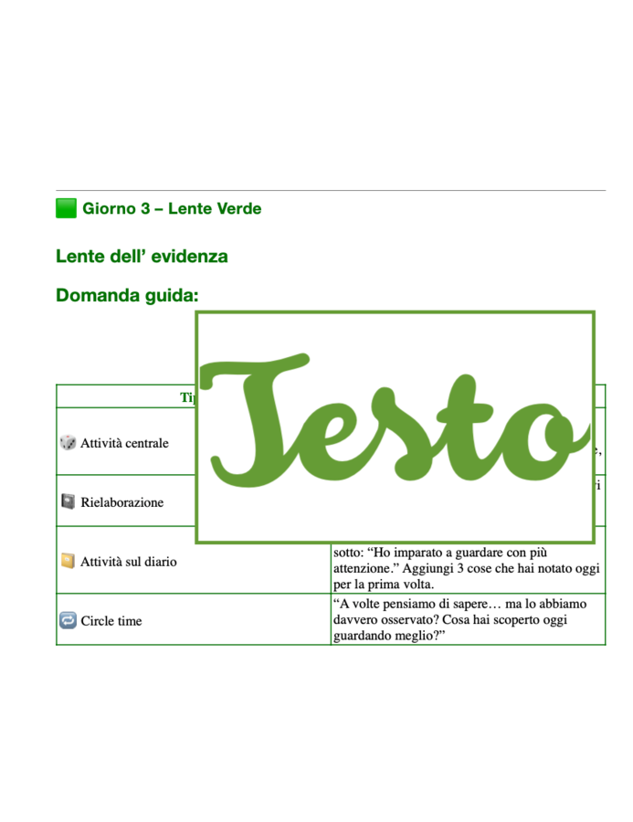 Le Lenti del Pensiero – Un percorso per educare lo sguardo e la mente: accoglienza e gestione del gruppo classe