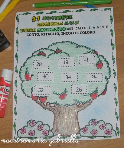 Alberi in festa: albero matematico