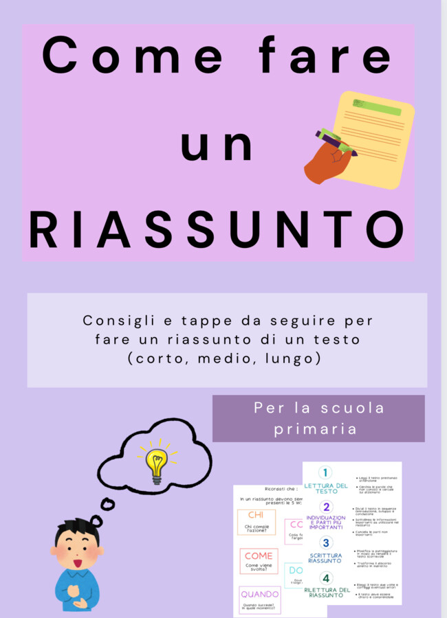 Guida per fare un riassunto