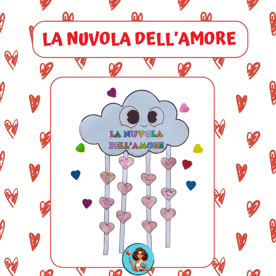 LA NUVOLA DELL'AMORE: UN'ATTIVITÀ CARINA E SEMPLICE PER PARLARE DI SENTIMENTI