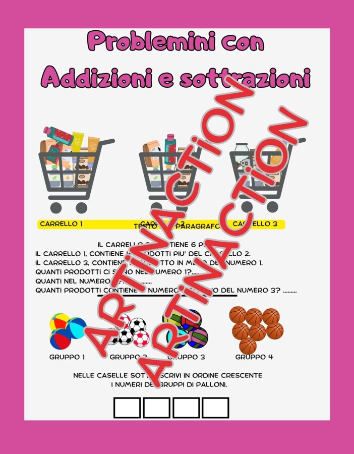 PROBLEMINI CON ADDIZIONI E SOTTRAZIONI