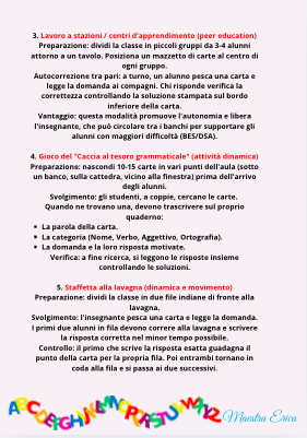 SFIDA DI GRAMMATICA - 40 Carte maxi per la Scuola Primaria (Italiano) -  PDF stampabile con soluzioni e 5 modalità di gioco