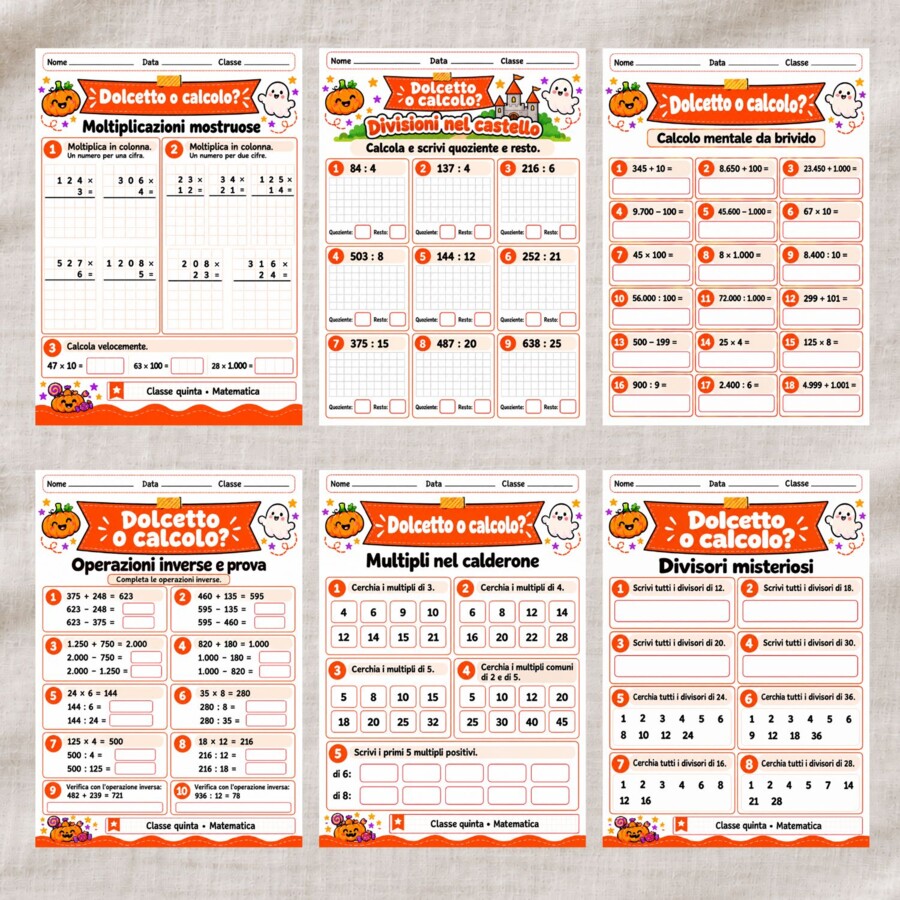 Dolcetto o calcolo? - Matematica ad halloween
