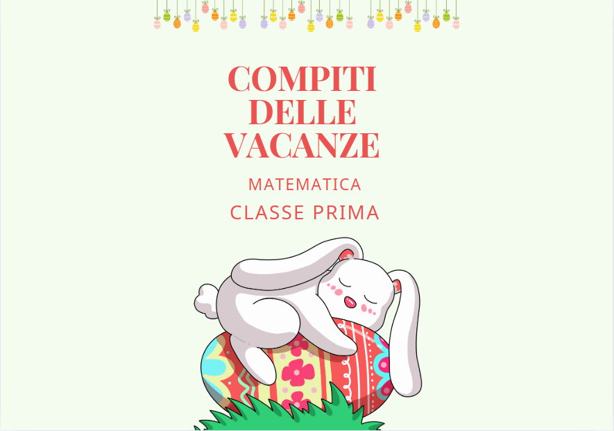 MATEMATICA A PASQUA / CLASSE PRIMA