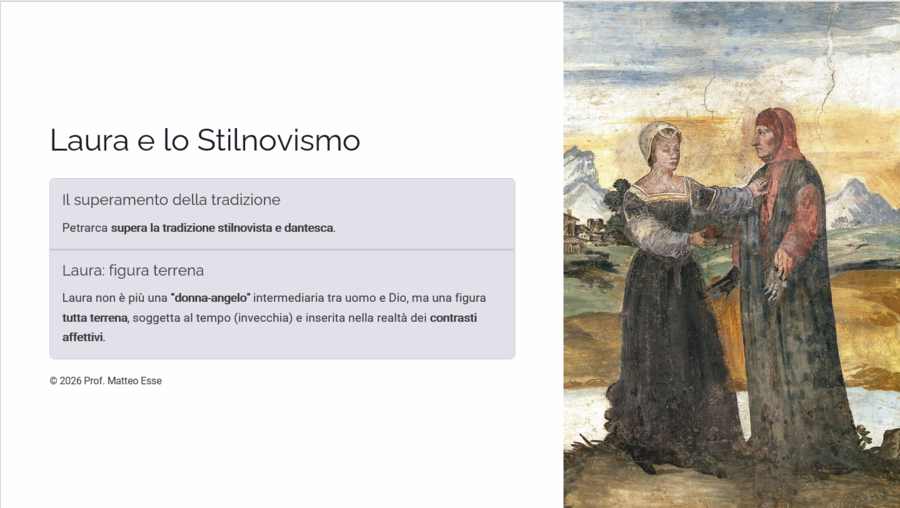 PETRARCA: VITA E POETICA – Lezione Completa (13 Slide + Verifica + Griglia)