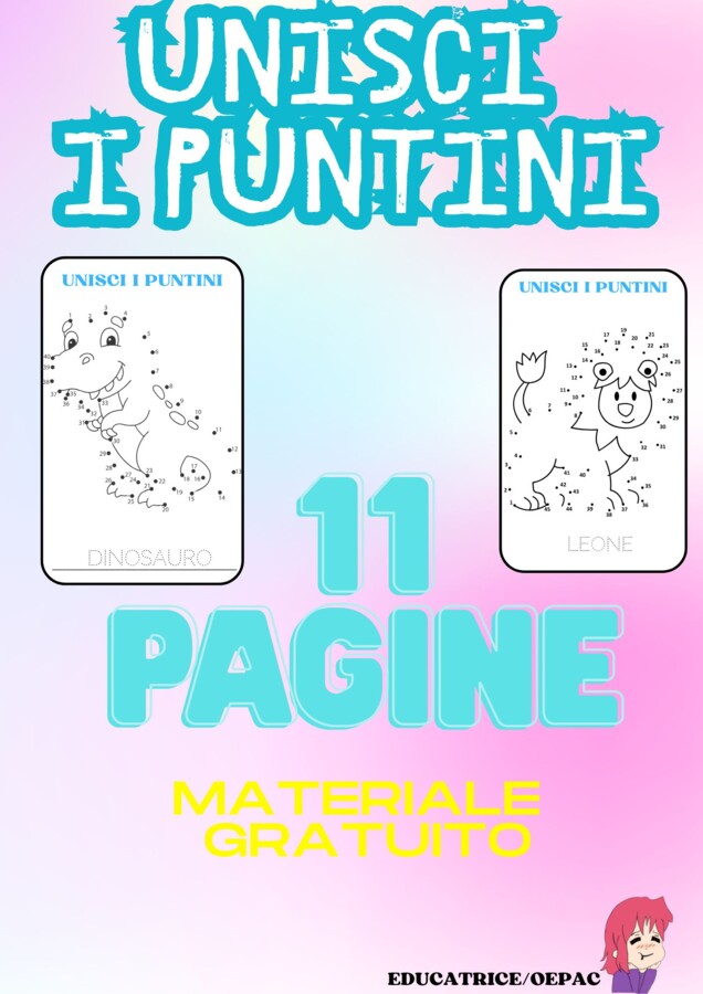 Unisci i punti: materiale gratuito